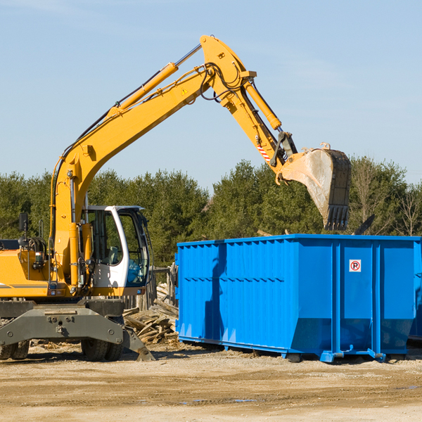 what size residential dumpster rentals are available in Ventress LA